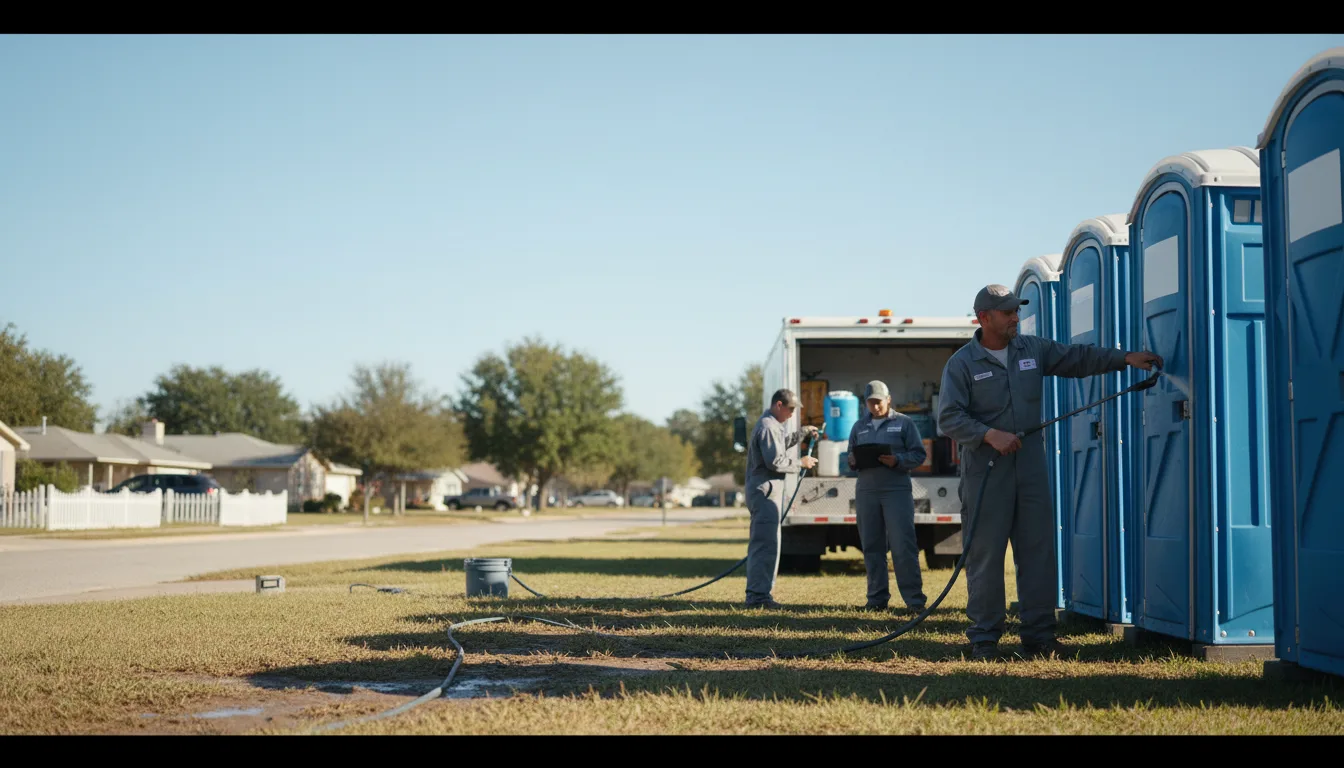 Long-Term Portable Toilet Rental in Apple Springs, TX near me
